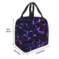 thumbnail image 2 of KLL Galaxy Lightning Print Insulated Lunch Bag Women, Reusable Cute Tote Lunch Box for Adult & Men, Leakproof Cooler Lunch Bags for Work Office Travel Picnic, 2 of 5