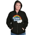 thumbnail image 5 of Friend Zone Funny LGBTQ Cute Rainbow Zip Hoodie Sweatshirt Women Brisco Brands L, 5 of 6
