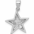 thumbnail image 4 of 14K White Gold Polished Star Pendant Made In United States -Jewelry By Sweet Pea, 4 of 7