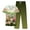 03-Dark Green, variant on Nursing Uniforms Scrubs Sets for Women Short Sleeve Top & Straight Leg Pants Floral with Pockets Army Green Size 2XL