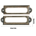 thumbnail image 4 of 20 Pcs Drawer Label DIY Retro Drawer Signs Shelf Note Accessory Metal Label Holder Drawer Name Plates Cupboard Labels, 4 of 7