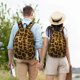 thumbnail image 4 of Disketp Golden Leopard Glitter Mochila de Lona Estampada, Mochila Escolar de Viaje Ligera para Estudiantes y Portátil-Small, 4 of 5