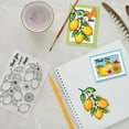 thumbnail image 2 of Custom Summer Theme PVC Plastic Clear Stamps for DIY Scrapbooking Photo Album Decorative Cards Making Lemon 160x110mm, 2 of 8