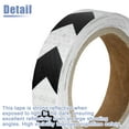 thumbnail image 5 of Unique Bargains 2.5cmx9m Black and White Arrow Car Reflective Stickers Safety Warning Reflective Protector, 5 of 6