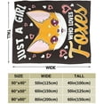 thumbnail image 2 of Fox Blanket for Girl Soft Warm Cute Fox Fleece Throw Blanket Plush Fluffy Lightweight Cozy Just a Girl Who Loves Foxes Flannel Gifts Blankets for Girl Adults Kids 60"X50", 2 of 6