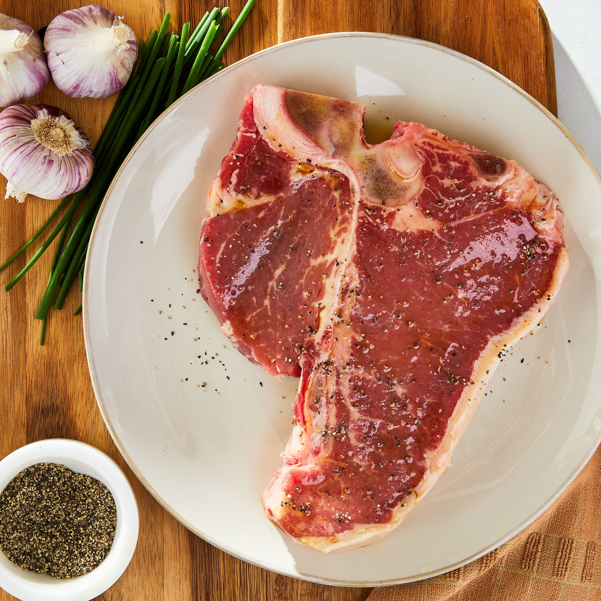 T-Bone Steak Choice Angus Beef, 1 Bone-In Steak per Tray, Fresh, 1.45 - 3.25 lb