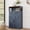 Blue, variant on Farmhouse Blue Storage Cabinet with Barn Doors and Drawers, Small Freestanding Kitchen Pantry Cabinet, Hutch Cupboard for Kitchen, Laundry, Living Room,Bathroom