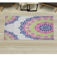 thumbnail image 1 of Oriental Decorative Rug, Soft Colored Mandala South Culture Inspired Floral Image, Quality Carpet for Bedroom Dorm and Living Room, 6 Sizes, Dark Lavender, by Ambesonne, 1 of 1
