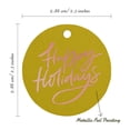 thumbnail image 6 of Inkdotpot Rose Gold Foil Paper Hang Tags Happy Holiday Favor Tags 50 Pieces, 6 of 7