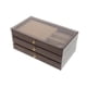 thumbnail image 4 of GOOHOCHY Joyero de madera escalonado: Organizador de collares de 3 niveles con cajones - Estuche retro para guardar anillos, aretes, pulseras y bisutería - Porta anillos de sobremesa multicapa de, 4 of 5