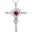 F July - Ruby Necklace, variant on Love Infinity Necklace for Women Birthday Gifts Wife Mom April May June July Birthstones Emerald Ruby Pearl Jewelry 925 Sterling Silver
