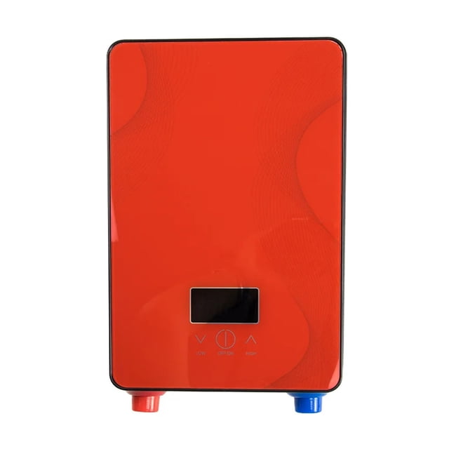 Chauffe-eau Instantané Sans Réservoir 6500w Thermostat Chauffage à Induction Tactile Intelligent Chauffages Électriques Douche Automatique, Conception de Protection de Sécurité