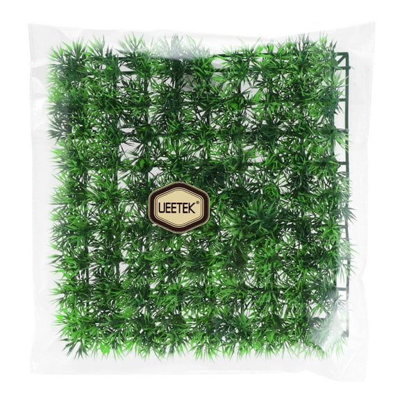 WHAMVOX UEETEK Fish Tank Square Artificial Grass Lawn Aquarium Fake Grass Mat for Decoration
