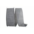 thumbnail image 2 of Reliant Ribbon 92573W-900-40K Everyday Linen Value Wired Edge Ribbon - Grey - 2.5 in. x 50 yards, 2 of 3