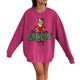 thumbnail image 1 of Sudadera MIARHB para mujer, estilo casual, de gran tamaño, con estampado navideño, manga larga, cuello redondo, tallas S-3XL, 1 of 4