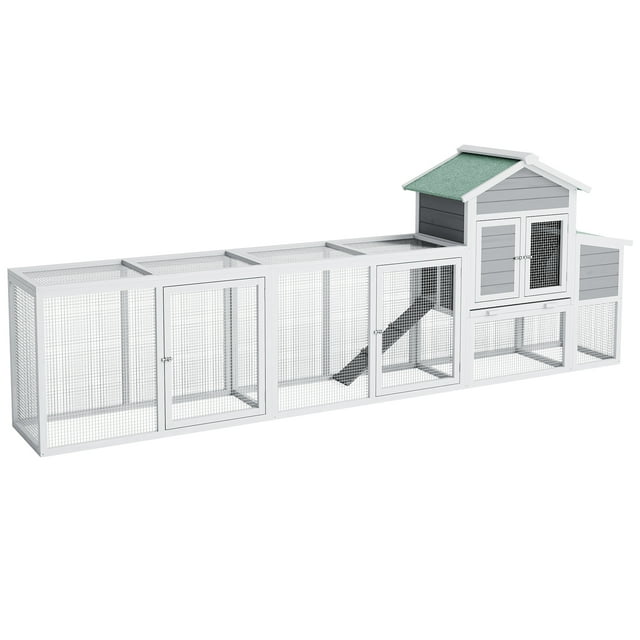Outdoor Chicken Coop – Spacious Wooden Poultry House for 4-6 Hens (580 Model, Weather-Resistant with Run & Nesting Box)