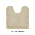 thumbnail image 3 of Better Trends 20" x 20" U-Shape Toilet Rug, 100% Cotton Soft Reversible Tufted Bathroom Rug, Contour Mat, Water Absorbent, Machine Washable, Toilet Base Rug (Sand) Edge Collection, 3 of 4