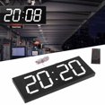 thumbnail image 1 of Reloj LED ANGGREK Digital Doble Cara Montaje en Pared Con Mando a Distancia IR Sensor Exterior, 1 of 8