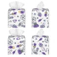 thumbnail image 2 of Goofa Lavender Bicycle Tissue Box Cover PVC Leather Tissue Holder Square Facial Tissue Case Facial Paper Organizer Dispenser for Bathroom, Vanity Countertop, 2 of 8