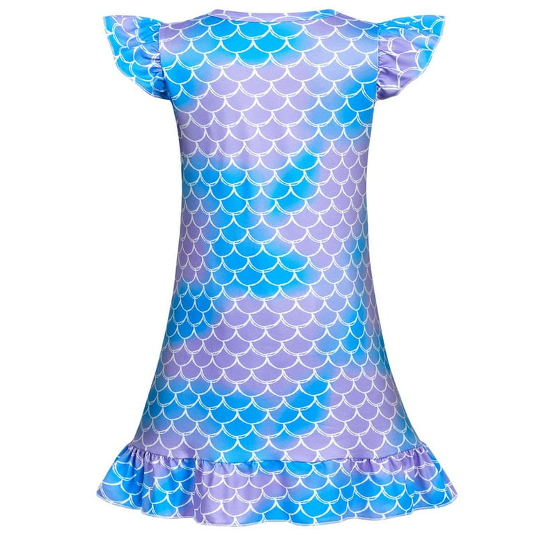 Mermaid Nightgown Ariel Sleep Gown Disney Princess Ariel Little