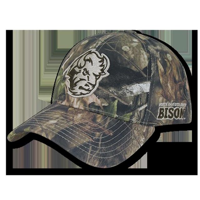 W Republic Apparel 1018-140-GBR NDSU Structured Hybricam Cap, Grey Bark
