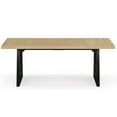 thumbnail image 3 of Fnova 70.9" Rectangular Dining Table for 6-8 People, Large Farmhouse Wood Kitchen Table with Heavy Duty Legs, Easy to Assemble, 3 of 14