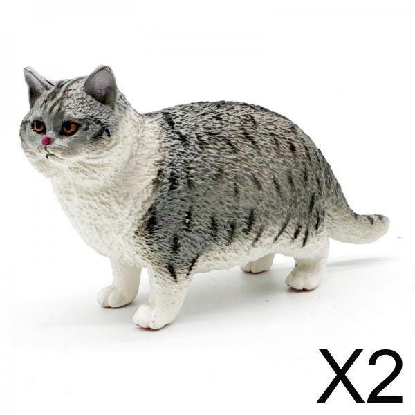 estatua modelo de gato,Figura de gato Figura de PVC Figura de juguete coleccionable,Figuras de animales realistas Juguetes Decoración del hogar,Figuras de animales modelo escritorio regalo