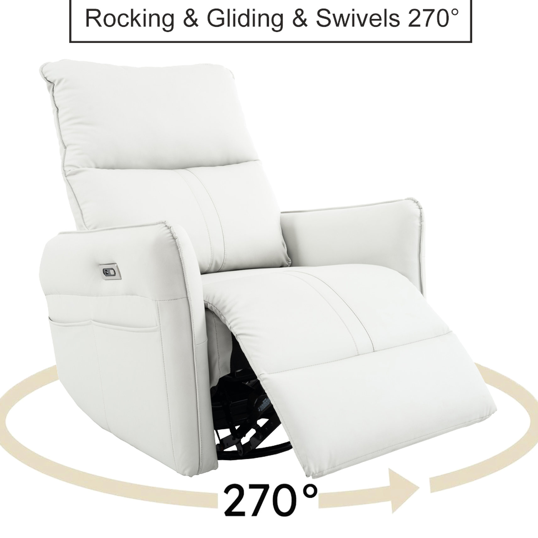 Power Reclining & Rocking Feature / Practical Chair for Family Gatherings