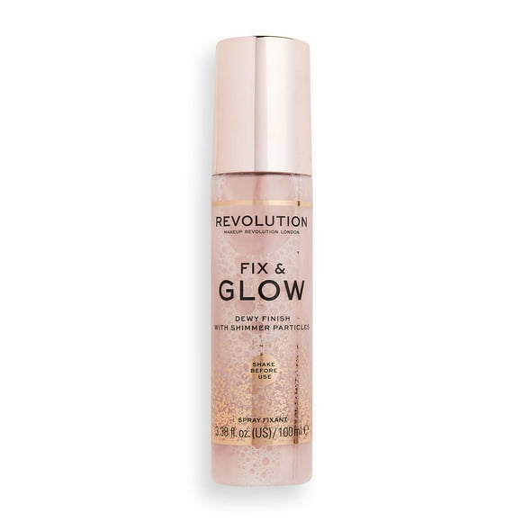 Spray reparador Revolution Fix & Glow, 100 ml, iluminador, vegano