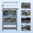 thumbnail image 5 of Large Hamster Cages and Habitats Wooden Small Animal Cage w/ Storage Shelf, 5 of 11