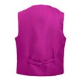 thumbnail image 2 of TopTie Waiter Uniform Unisex Button Vest For Supermarket Clerk & Volunteer-rose red-US Size XXL, 2 of 5
