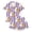 H526 Purple, variant on SJLDQY Girls' Halloween Pajama Sets Ghost Pumpkin Print Short Sleeve Shirts and Shorts 2 Piece Pj Sets Casual Sleepwear Button Down Loungewear Sets