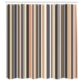 thumbnail image 2 of Ambesonne Pastel Shower Curtain, Pattern of Stripes Classic, 69"Wx75"L, Persian Orange, 2 of 4