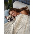 thumbnail image 4 of King Flat Sheet Only Modern Rustic Beige Stripes Soft Microfiber Cooling Bedding Sheets Farm Minimalist Line Art Flat Bed Sheet for Hotel,Home Decor, 4 of 9