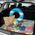 thumbnail image 2 of KUIFORTI Turtle Sea Universal Car Trunk Mat Trunk Protective Mat Vehicle Interior Decoration Accessories Easy to Clean Scratch-Proof for Daily Driving & Travel Use, 2 of 7