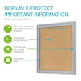 thumbnail image 2 of Ghent's Wood 24" x 18" 1 Door Enclosed Bulletin Board in Natural, 2 of 6