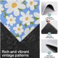 thumbnail image 3 of Blue Daisy Flower Green Leaves Pattern Kitchen Rugs Sets Of 3,Kitchen Runner Rugs Non Skid Washable,Decorative Kitchen Floor Mats for Kitchen,Sink,Laundry,17"x30"+ 17"x47" + 17"x59", 3 of 6