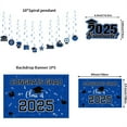 thumbnail image 4 of Graduation Decorations Blue Themed Set - Congrats Grad Banner, Class Of 2025 , Balloons & Streamers Kit - Complete Party Supplies For High School &, 4 of 5