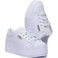 thumbnail image 5 of Guess Nickies Active Women's Lace Up Synthetic Platform Sneakers In White Size 8.5, 5 of 6