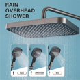 thumbnail image 6 of Shower System With LED Ambient Lights, 4 Function Saxophone Wall Mounted Shower System, 13" Rainfall Shower Head, With 3 Functions Hand Shower, 360-Degree Swivel Tub Nozzle And Bidet Sprayer, 6 of 9