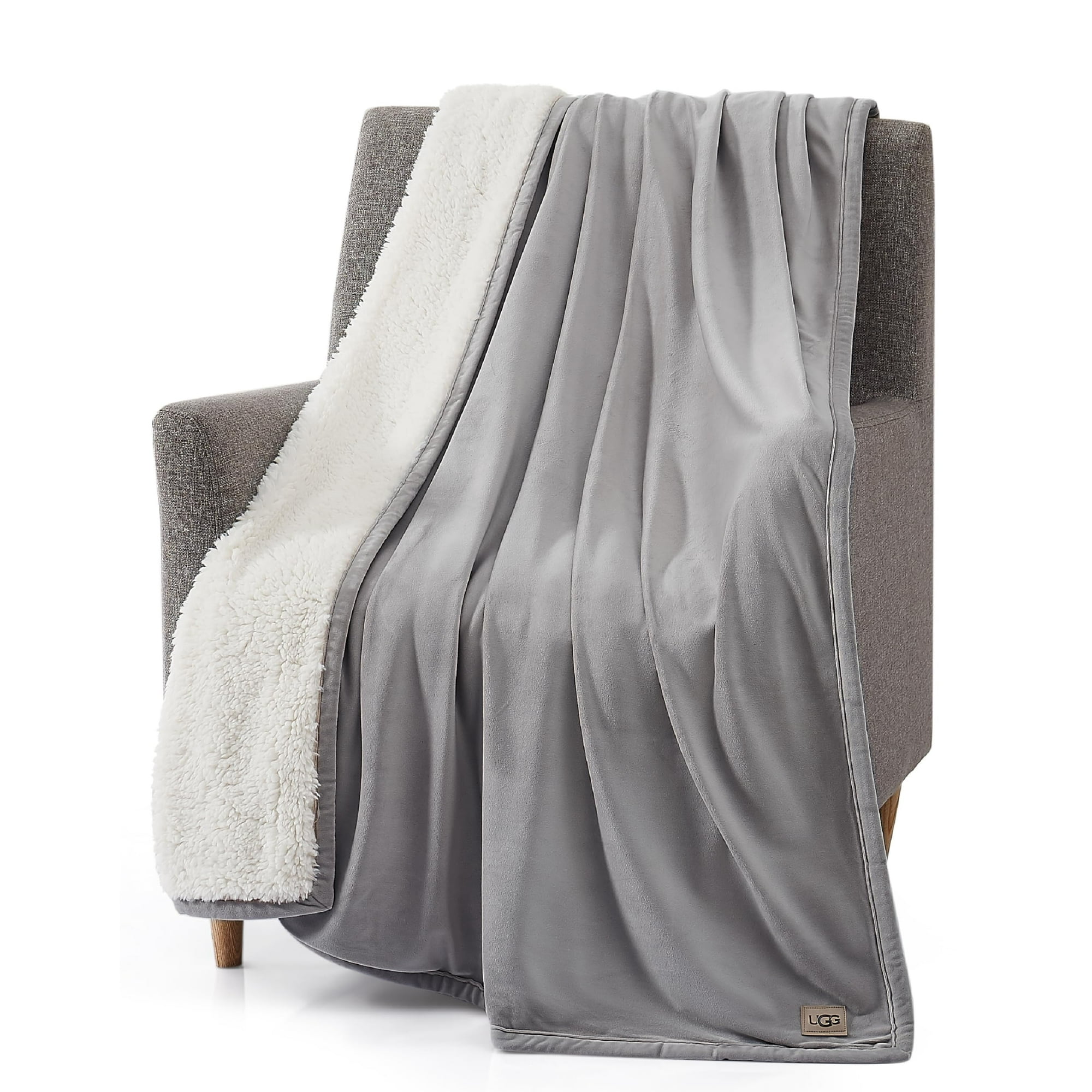 UGG 01465 Bliss Sherpa Fully Reversible Throw Blanket for Couch or