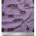 thumbnail image 1 of Soimoi Poly Georgette Fabric Tree,Jar & Bottle Vintage Print Sewing Fabric Yard 52 Inch Wide, 1 of 3