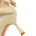 thumbnail image 5 of Women Pointed Toe High Heel Stiletto Pumps 6.5CM Satin Pump Bow Wedding Evening Party Court Shoes, 5 of 7