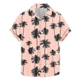 thumbnail image 2 of Mens Short Sleeve Button up Shirts Tshirts Shirts Men White Summer Tops Trendy Beachy Hawaiian Shirt for Men Cotton Large my orders, 2 of 4