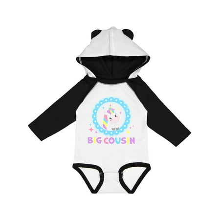 

Inktastic Big Cousin cute unicorn Gift Baby Girl Long Sleeve Bodysuit