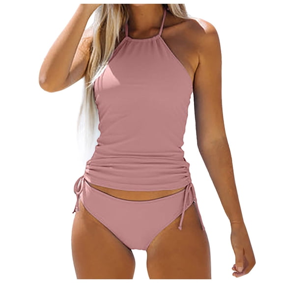 RUTAYY Women Flower Printed Swimsuits Monokini Bathing Suits V-Neck Swimwear Swimsuits Summer Swim Wear