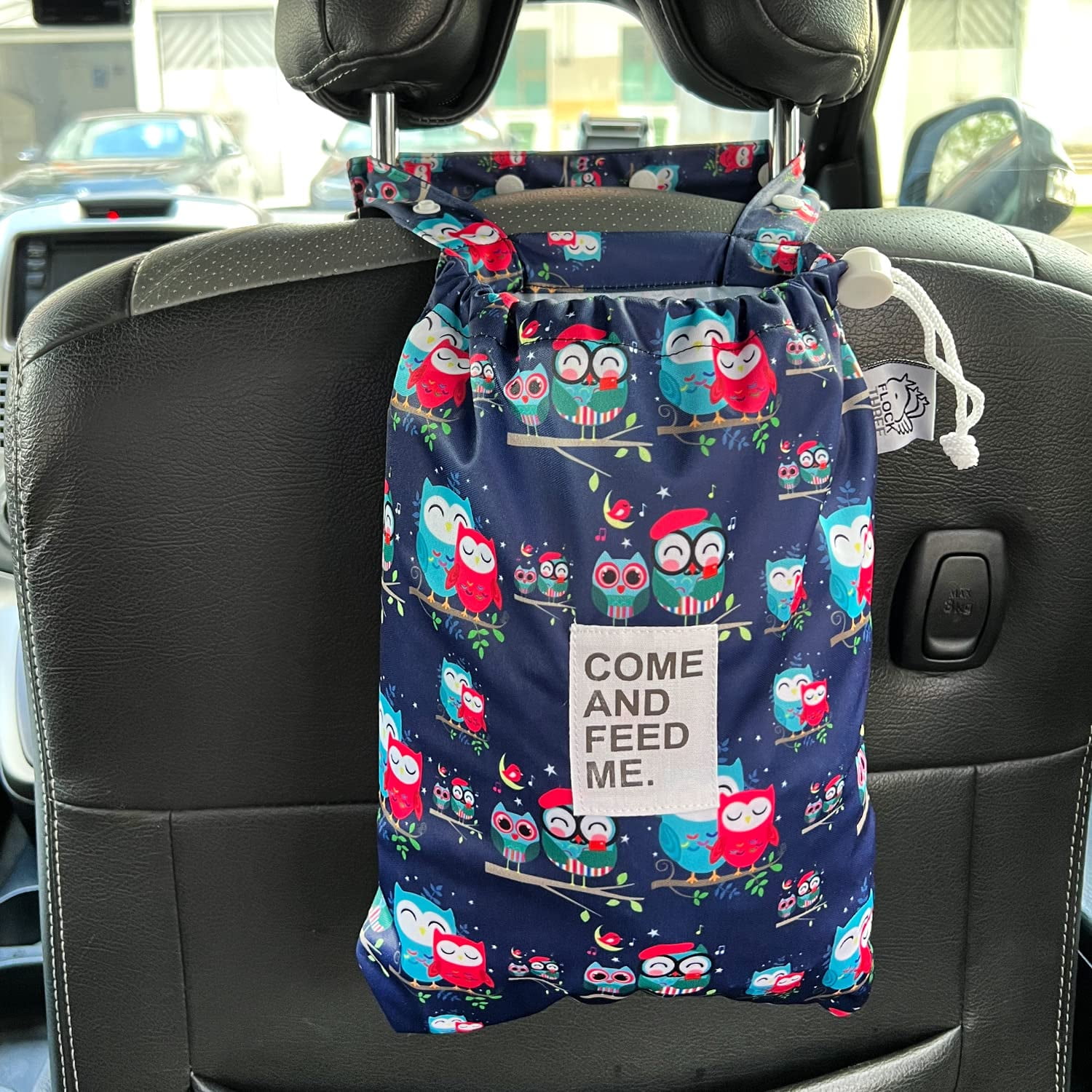 Hanging Car Trash Bag Foldable Fun Sturdy Trash Container Storage