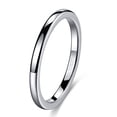 thumbnail image 1 of Anillo clásico simple y liso con borde recto, ancho de 2/4/6/8 mm, anillo de acero de tungsteno para hombres y mujeres, 1 of 6