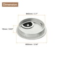 thumbnail image 2 of Uxcell 2Pack 3-5/32"(80mm) Cable Hole Cover ABS Desk Cable Wire Cord Grommet, Silver, 2 of 6
