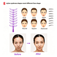 thumbnail image 2 of ACDANC 8 Styles Eyebrow Stencils!! Washable Eyebrow Stencils,Eyebrow Shaping Tool Kit,8 Styles Reusable Eyebrow Template with Handle and Strap,Eyebrow Template,Eyebrow Positioning Tool, 2 of 8